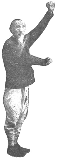 Posture 6, canon gauche qui monte au ciel
