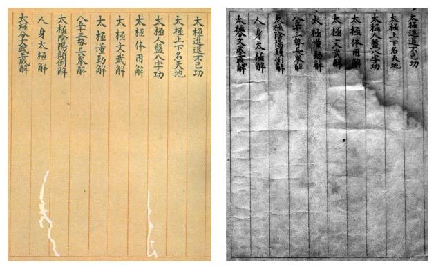 Page du manuscrit Taiji fa shuo — page 2