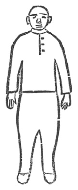 Dessin 1 — n° 1 預備式, posture préparatoire