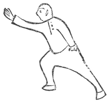 Dessin 20 — n° 16 斜飛式, la posture du vol oblique
