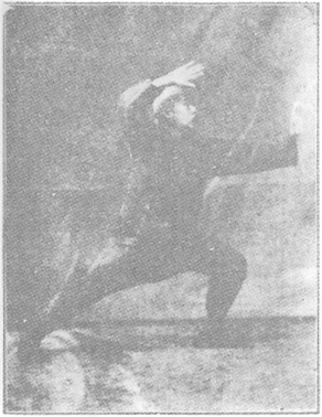 Planche de l&rsquo;édition de 1933 : Chen Weiming, figure 65 — « le bras qui traverse comme un éventail » (shan tong bi)