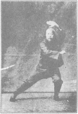 Planche de l&rsquo;édition de 1933 : Chen Weiming, figure 66 — « le poing qui détourne le corps » (pie shen chui)
