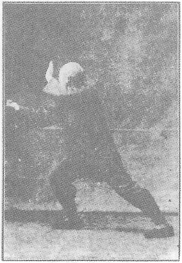 Planche de l&rsquo;édition de 1933 : Chen Weiming, figure 67 — « le poing qui détourne le corps » (pie shen chui)
