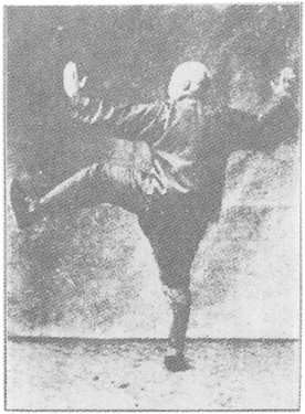 Planche de l&rsquo;édition de 1933 : Chen Weiming, figure 97 — « séparer le pied gauche »