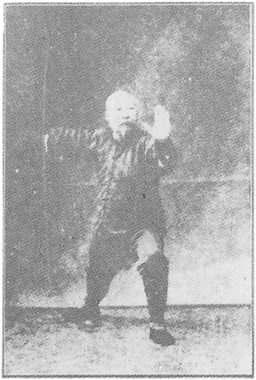 Planche de l&rsquo;édition de 1933 : Chen Weiming, figure 116 — « pousser du pied gauche »