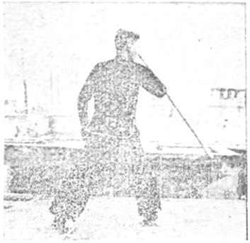 Posture 18 — Pas croisé, barrage oblique (figure 18a)