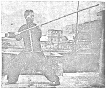 Posture 59 — Saut en arrière, relance (figure 59b)