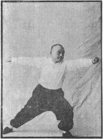 Figure 3 du « Tantui jiangyi » (1935) — le poing en pas suivi (第三圖\u3000順步捶)