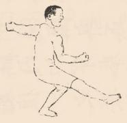 Figure de la ligne 1, mouvement 2.1 — dessin de Xu Beihong, édition de 1917