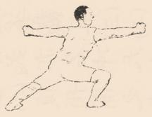 Figure de la ligne 1, mouvements 2.2–2.4 — dessin de Xu Beihong, édition de 1917