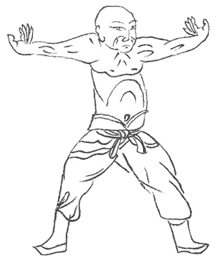 Deuxième posture : les omoplates portent la montagne