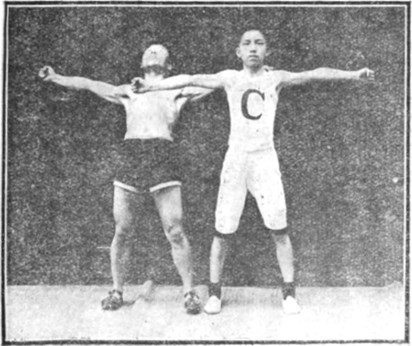 Figure 8 : septième posture de la première partie, édition de 1917 (第七式)
