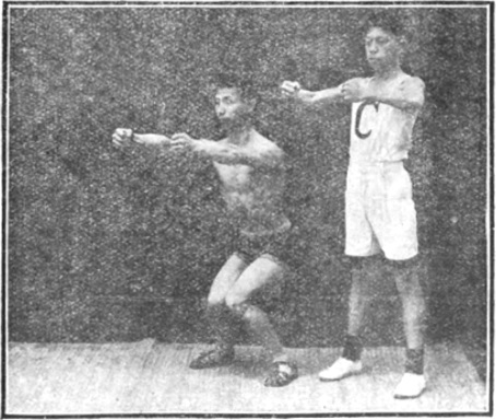 Figure 5 : quatrième posture de la première partie, édition de 1917 (第四式)