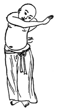 Figure originale n° 9 de 1917 : Le dragon azur étend sa griffe (靑龍探爪勢)