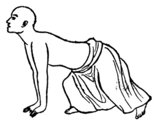 Figure originale n° 10 de 1917 : Le tigre tapi bondit sur sa proie (臥虎撲食勢)