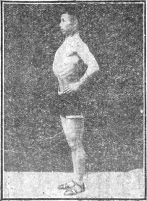Figure de la posture respiratoire tirée de l’édition de 1917 (呼吸姿勢圖)